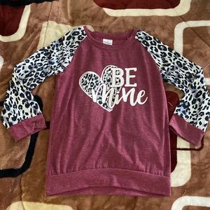 Girls Valentine’s Day sweatshirt